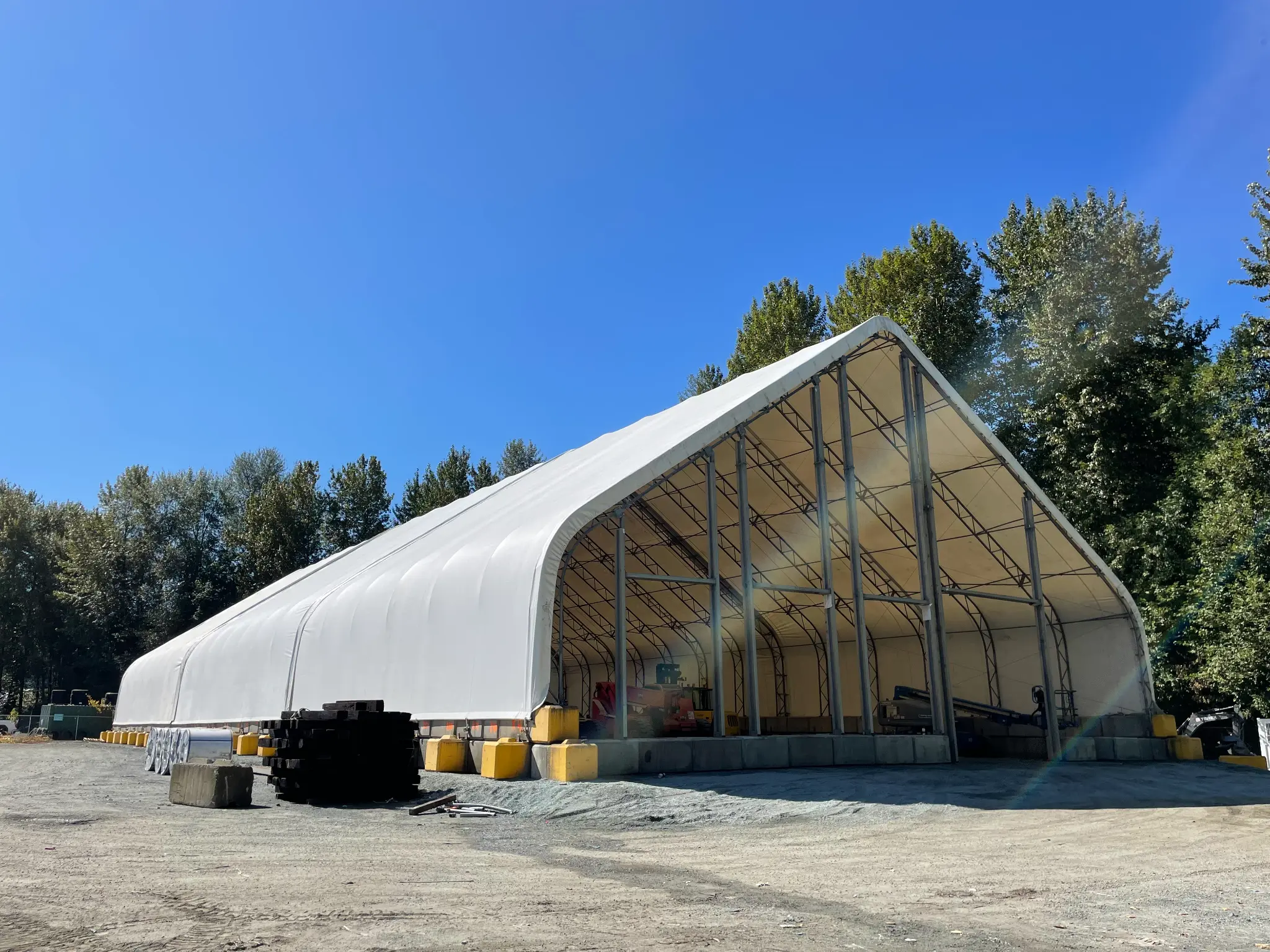 Seamless gutter on residential property