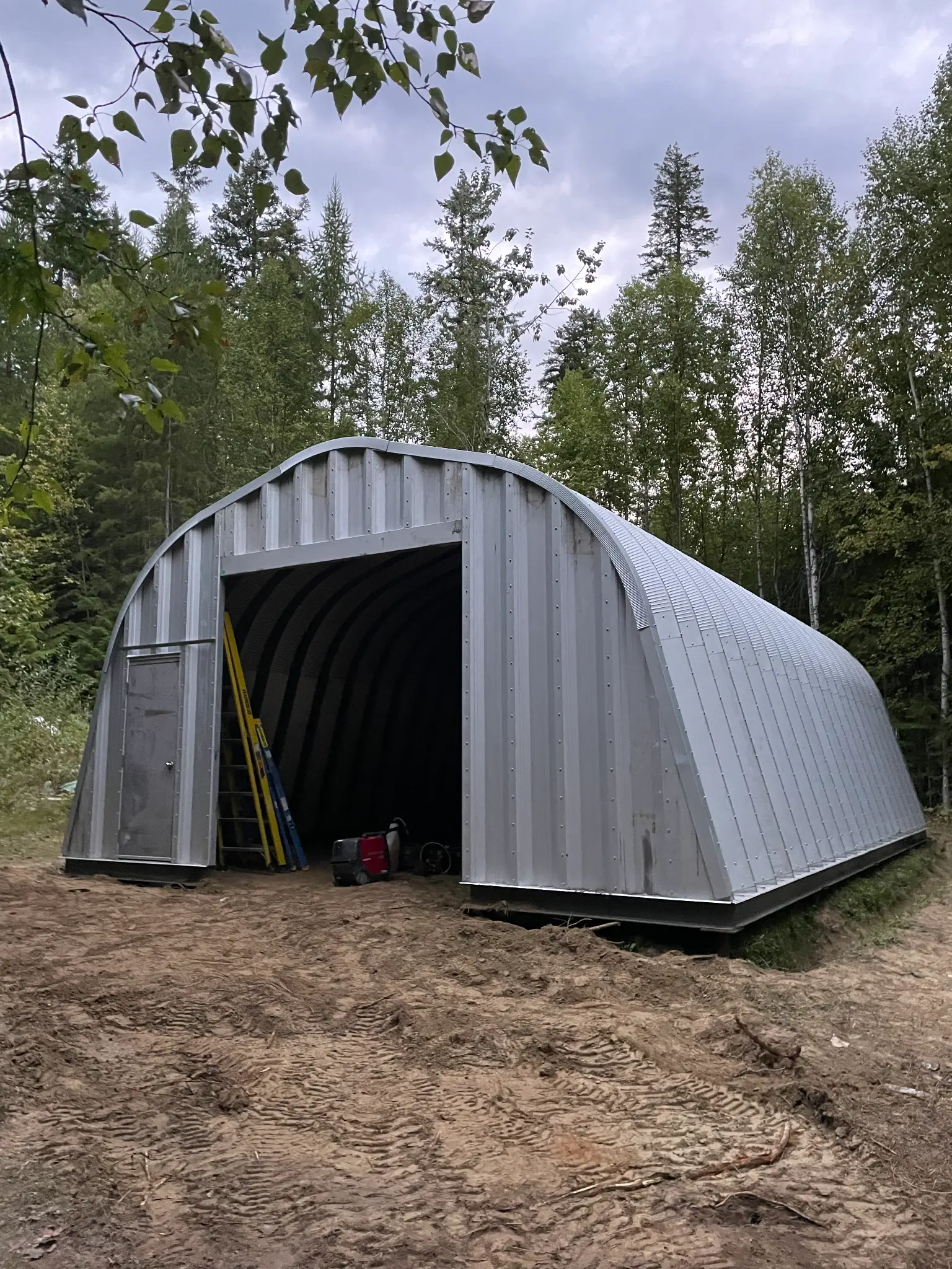 Gutter system on commercial building
