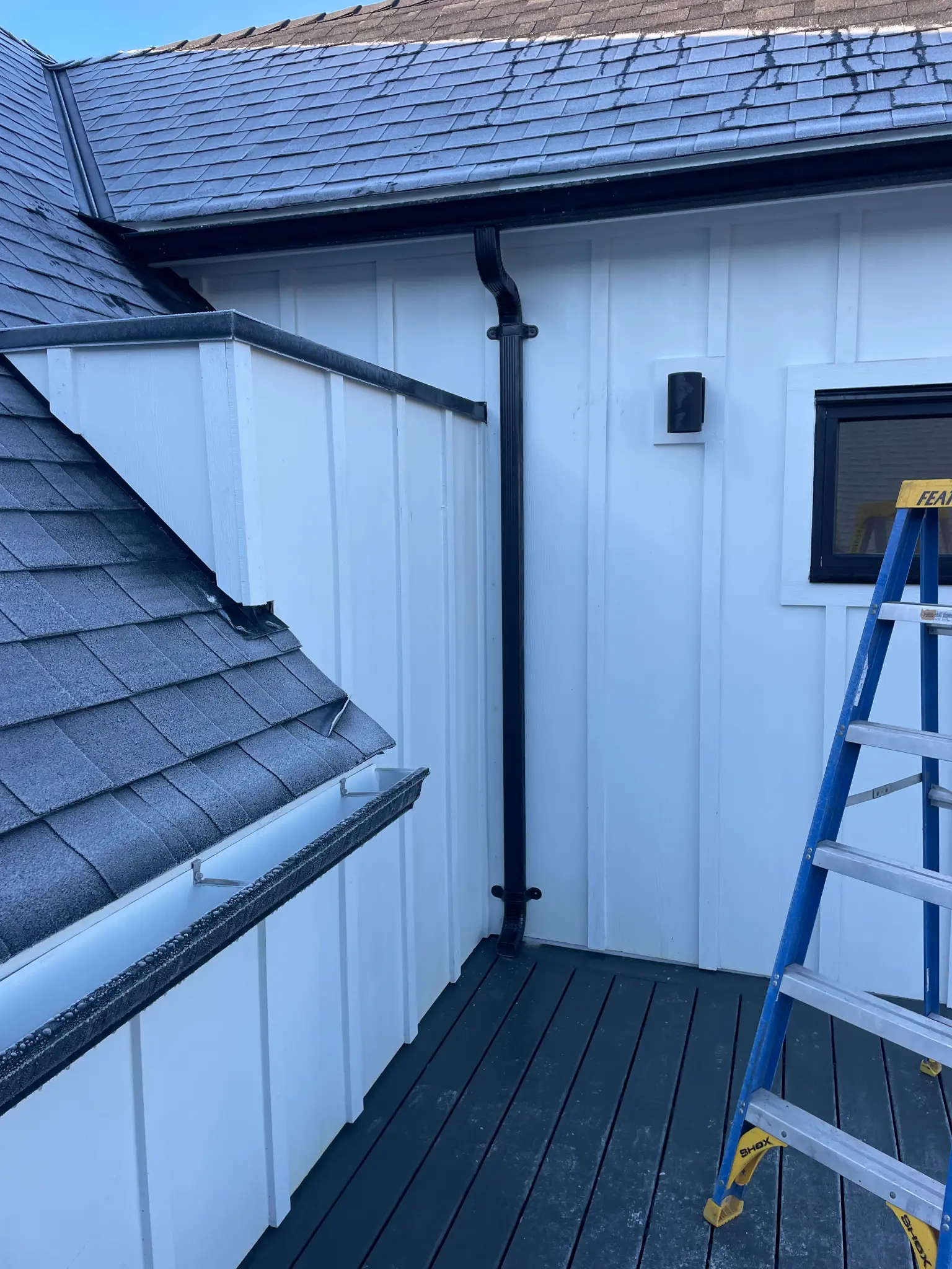 Gutter repair and maintenance work