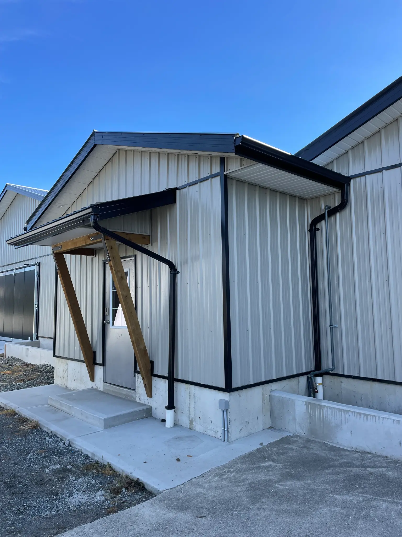 Gutter and downspout installation