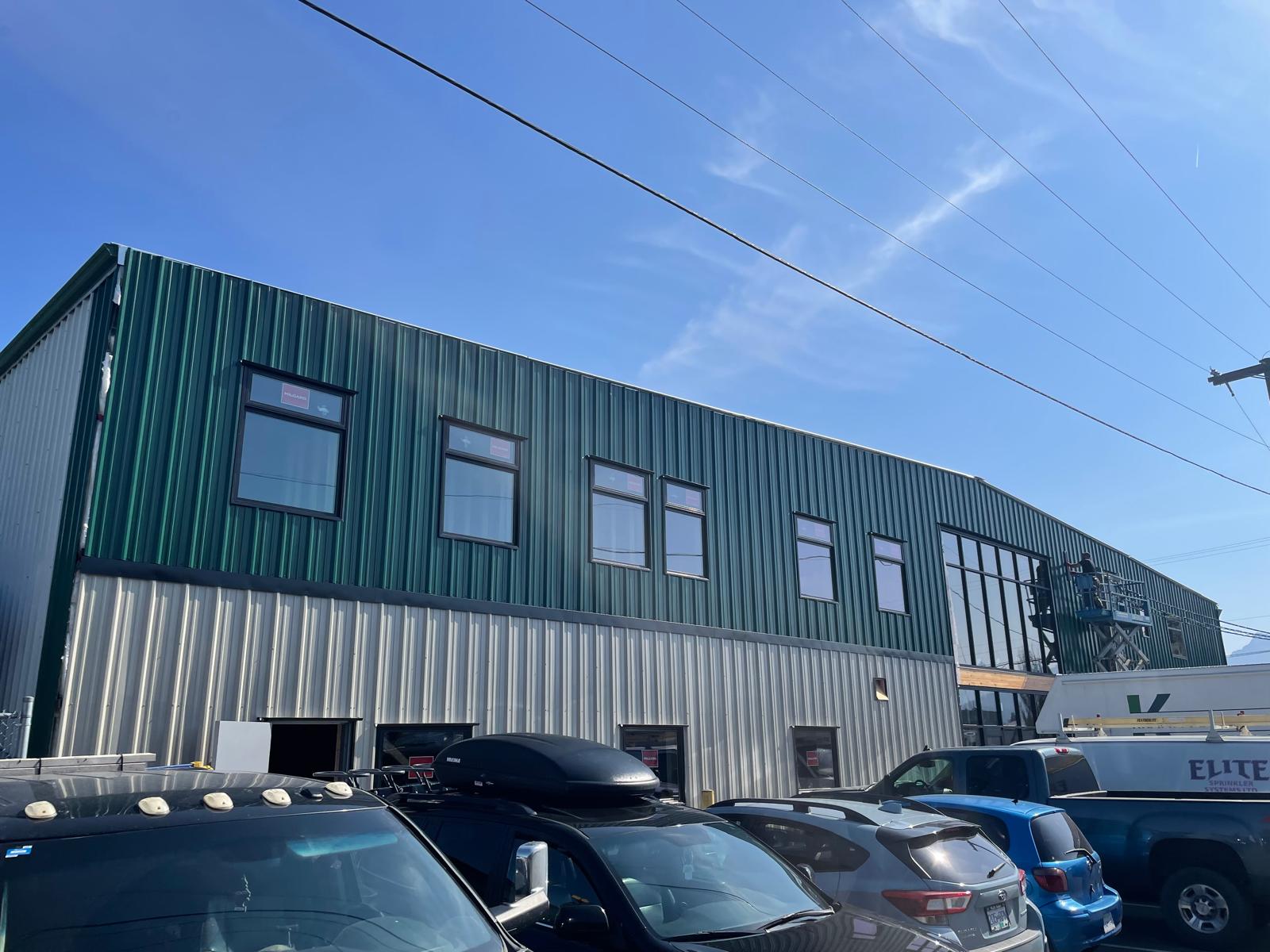 Commercial metal building exterior